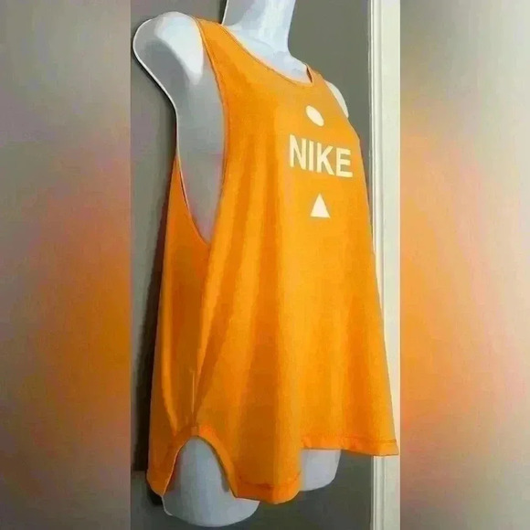 Nike Icon Clash Dri-Fit Sportwear Performance Running Orange Tank Top (176) - Picture 5 of 14